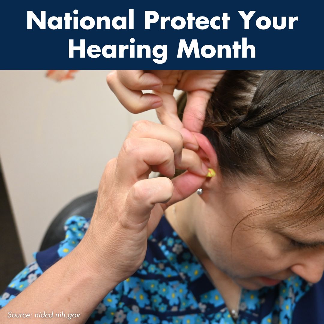 protect your hearing month graphic