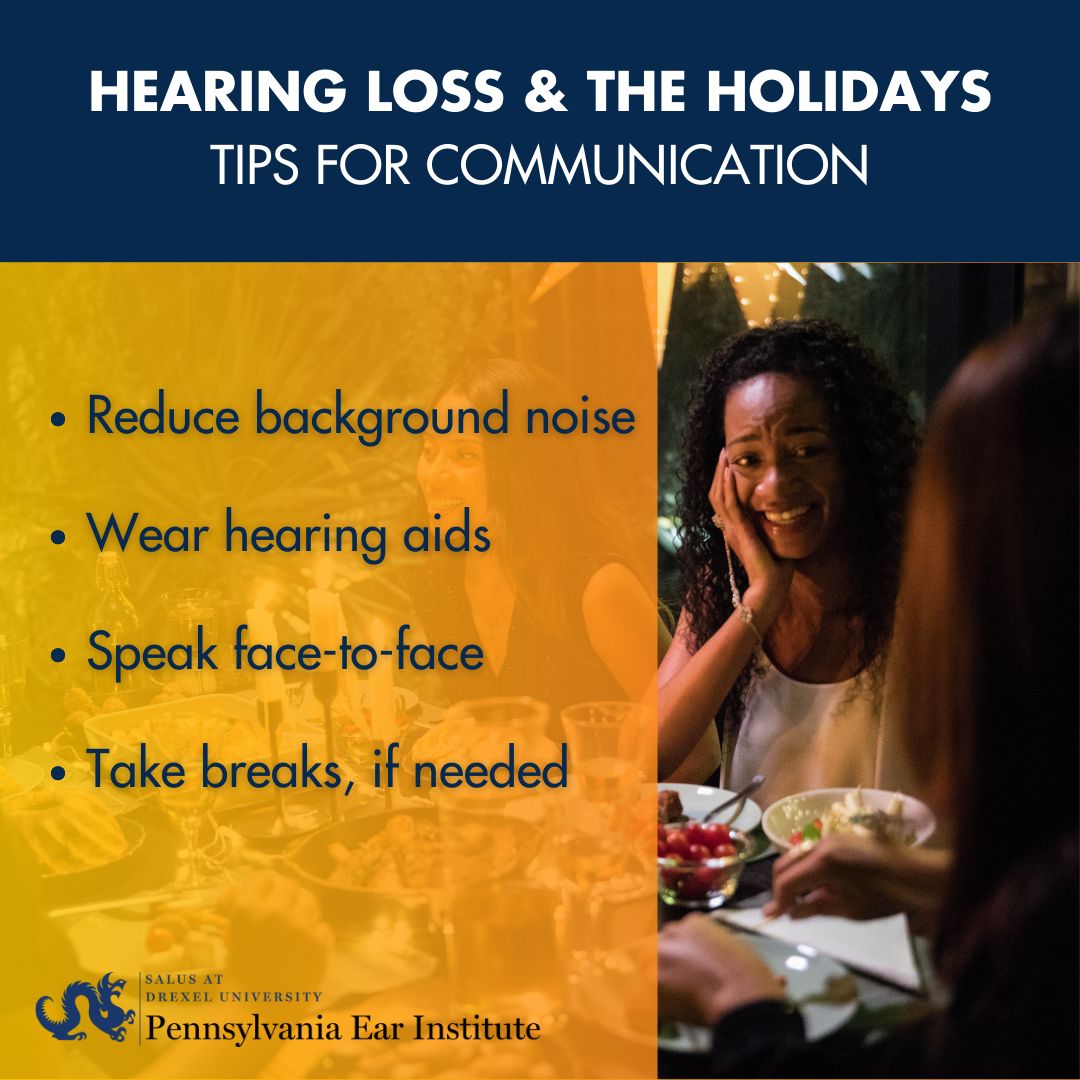 tips for communication with hearing loss graphic