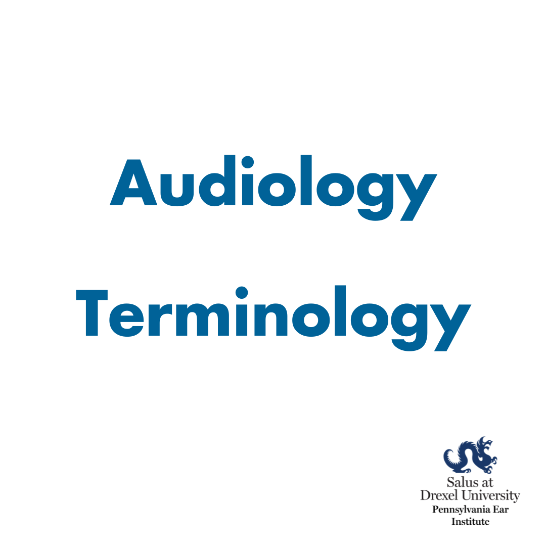 audiology terminology