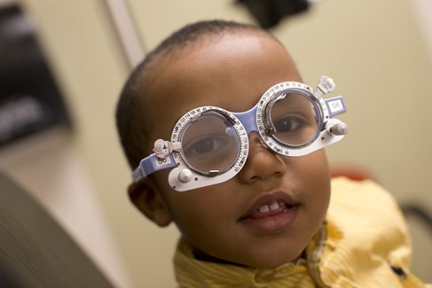 Pediatric eye exam