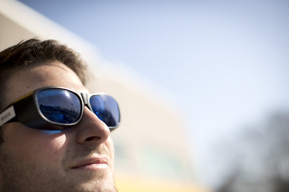 Man wearing sunglasses