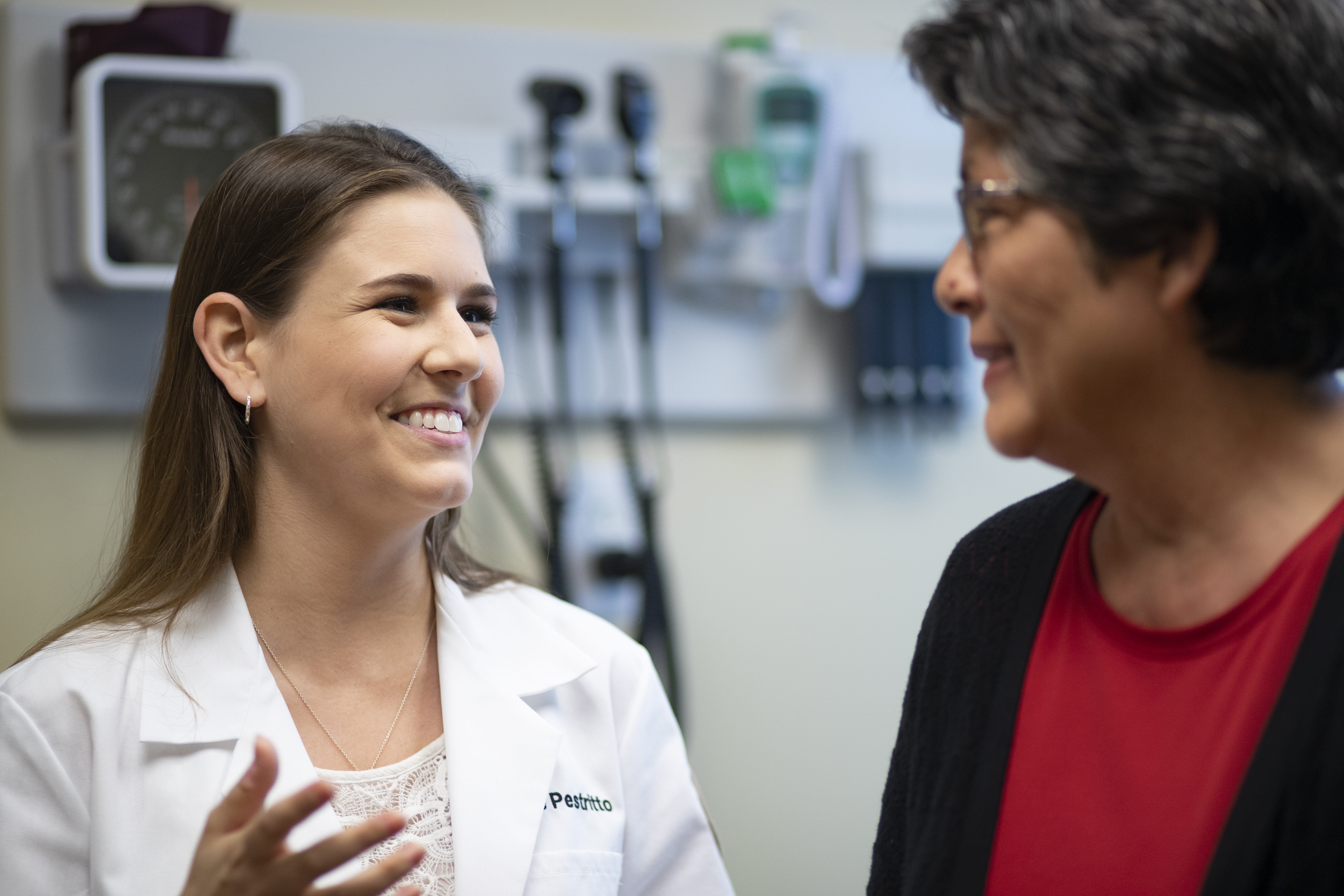 Doctor talking to a patient