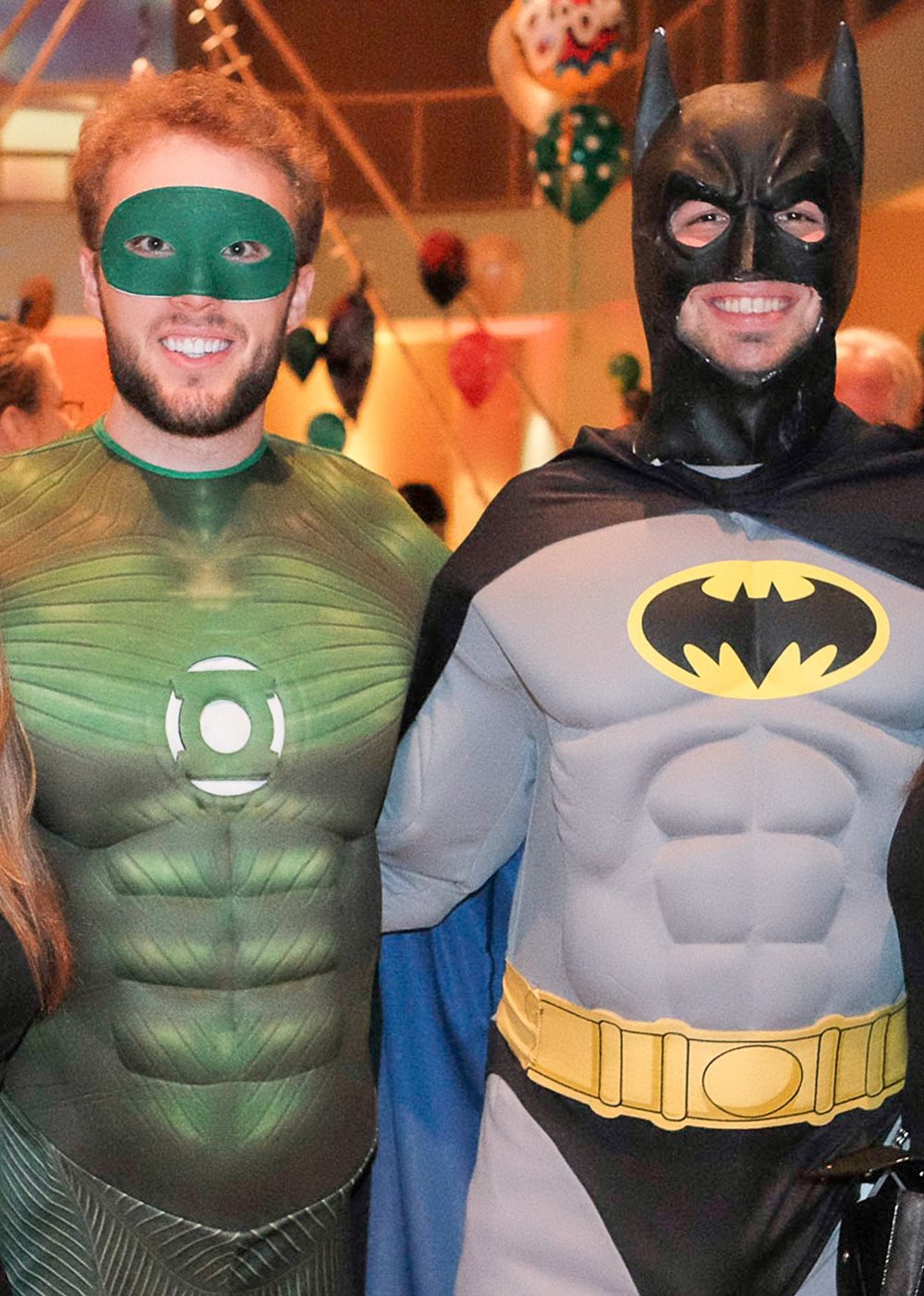 Men dressed as Batman & Robin