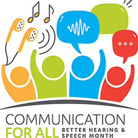 Better Hearing and Speech Month graphic