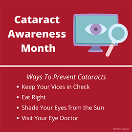 Cataract prevention chart