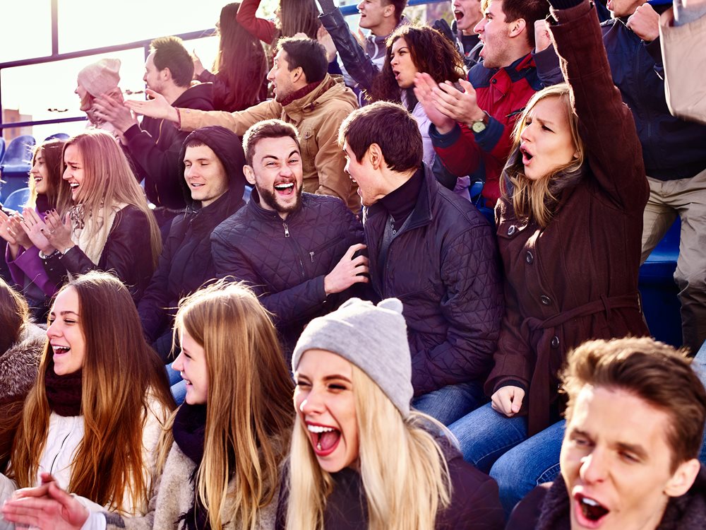 Crowd cheering