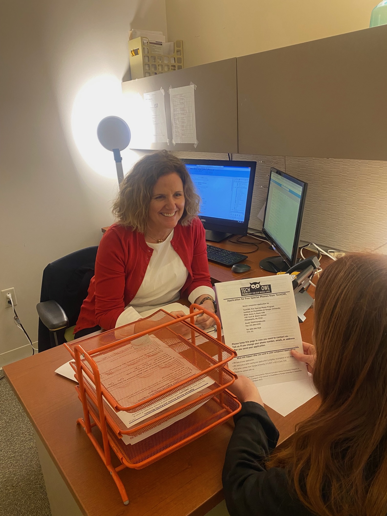 Christine McBennett in her office