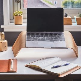 Computer with notebook