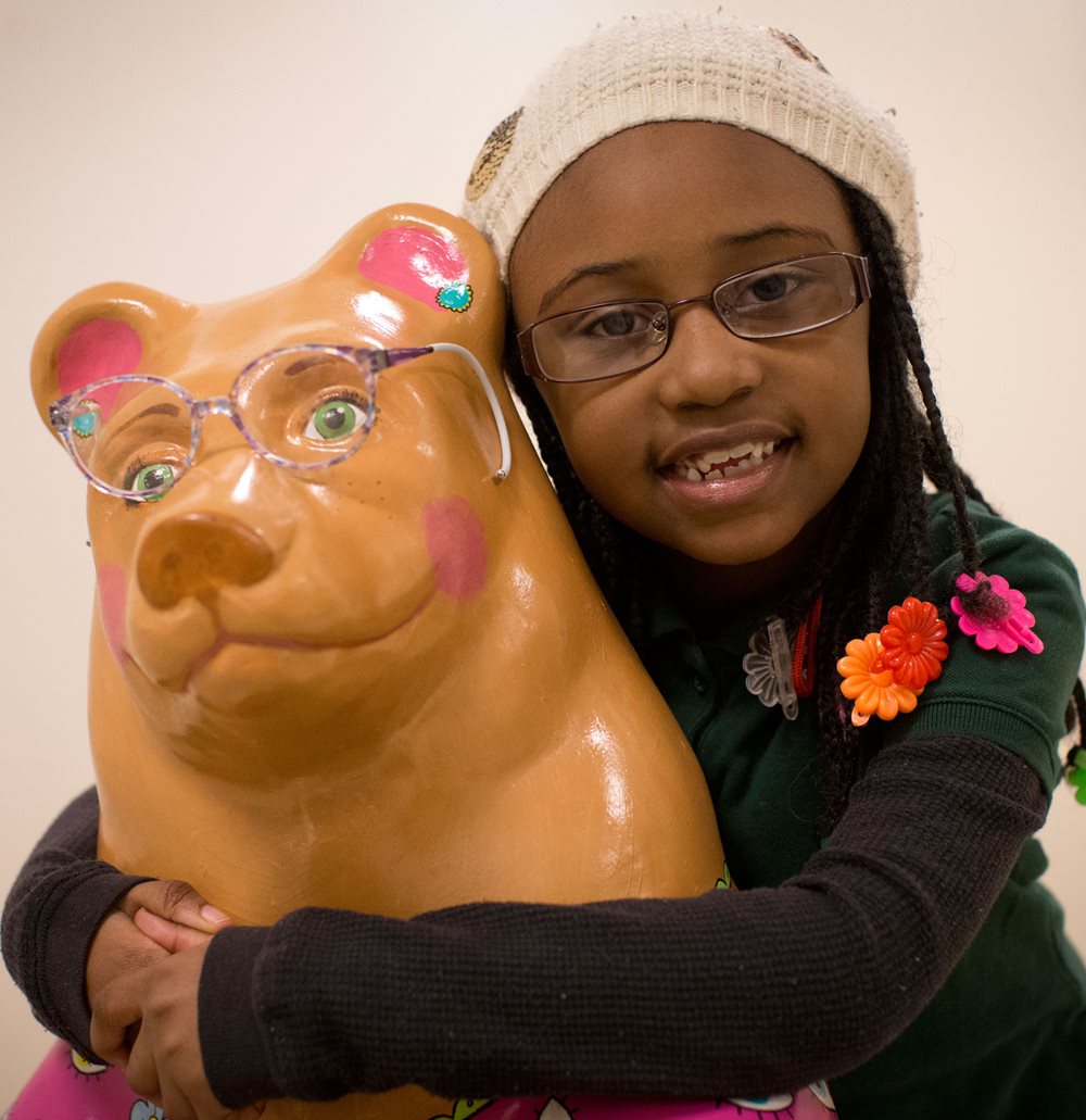 Pediatric patient at The Eye Institute