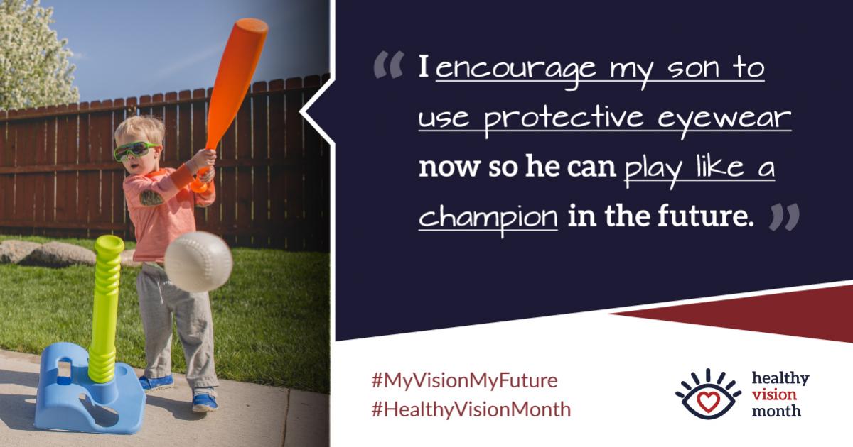 Healthy Vision Month flyer