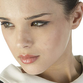 Close up photo of a woman wearing eyeliner