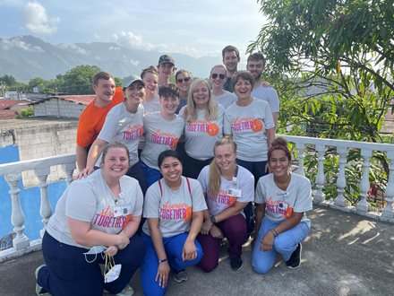 Salus students in Guatemala