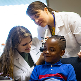 Pediatric hearing exam