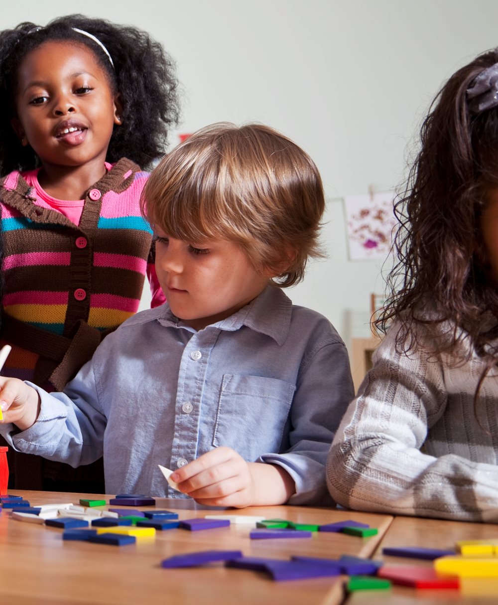 Children playing with toys