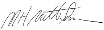 Dr. Mittelman's signature