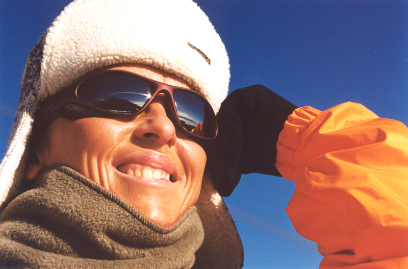 Woman wearing sunglasses