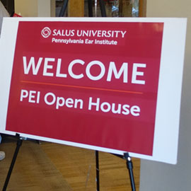 PEI Open House sign