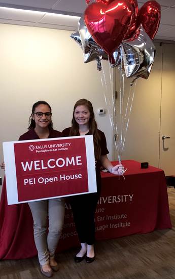 Audiology students at the PEI open house