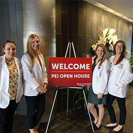 Audiology students at the PEI open house