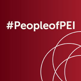 Graphic that says "#PeopleofPEI"