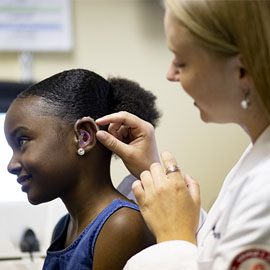 Pediatric audiology exam