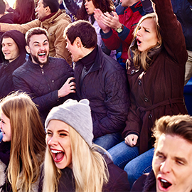 Crowd cheering