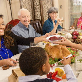 Holiday family gathering