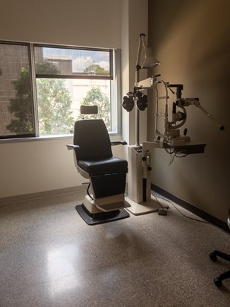 Patient examination chair at new TEI location