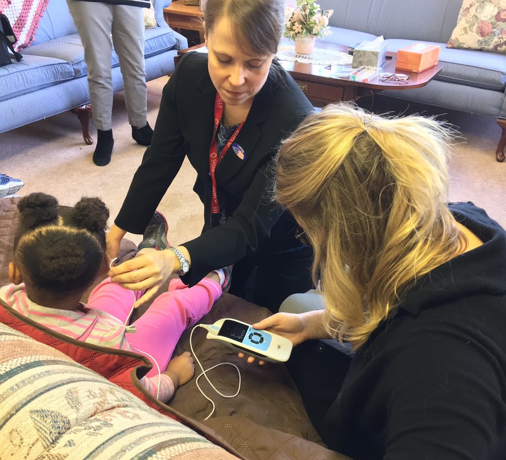 Pediatric hearing exam